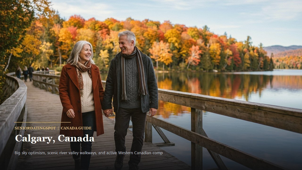 Senior couple walking through Devonian Gardens indoor park in Calgary