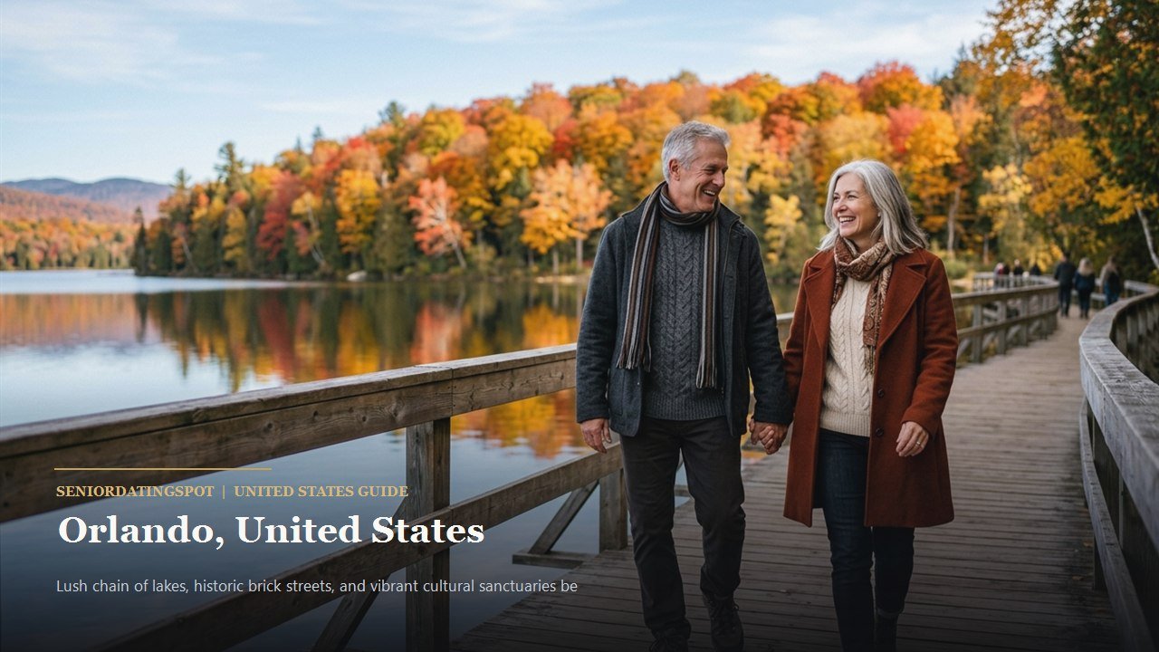 Mature couple sitting by a lake under historic Spanish moss oak trees